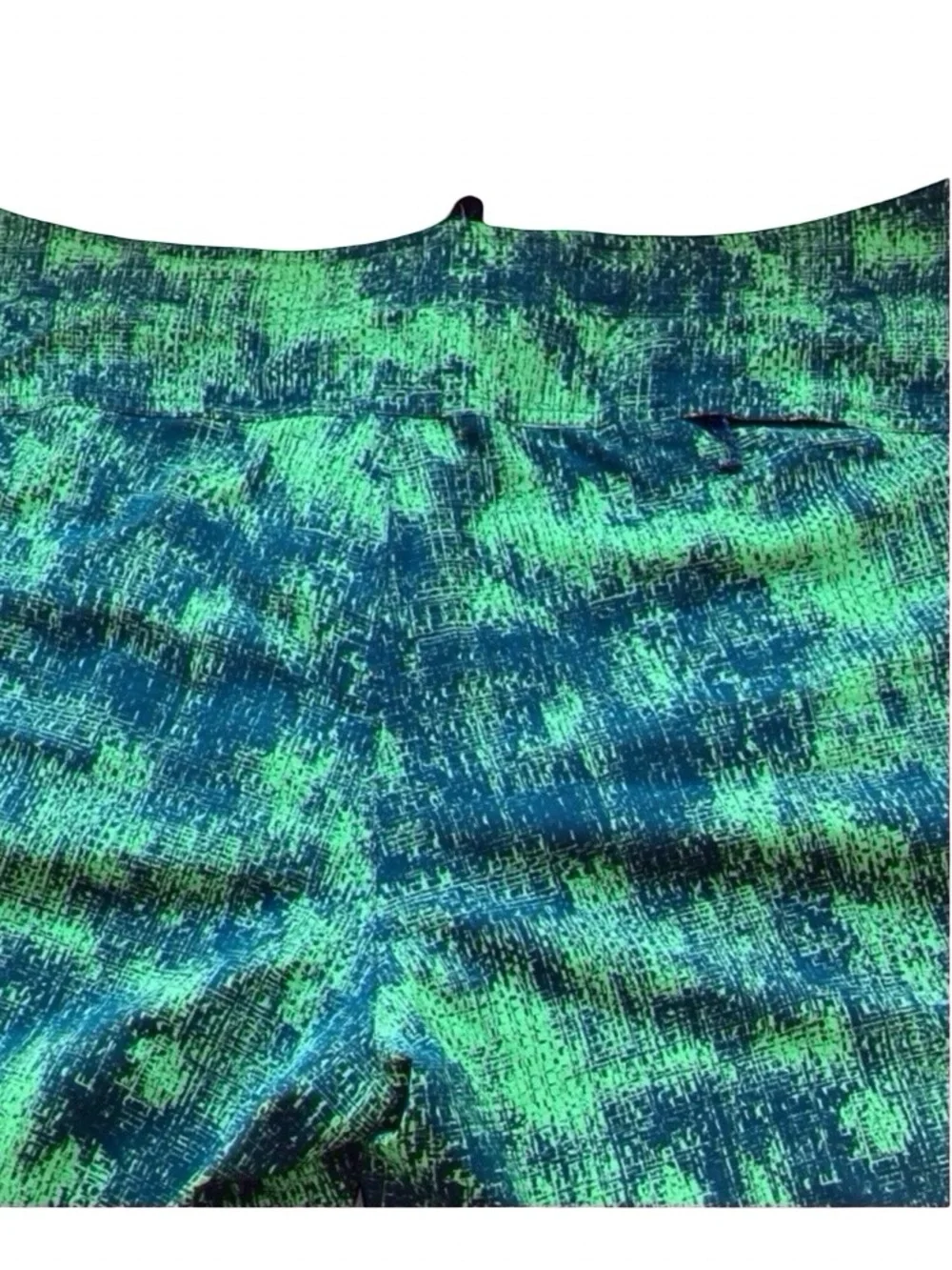 Patagonia Men's Board Shorts | Green Abstract Print | Size 38 | Like New